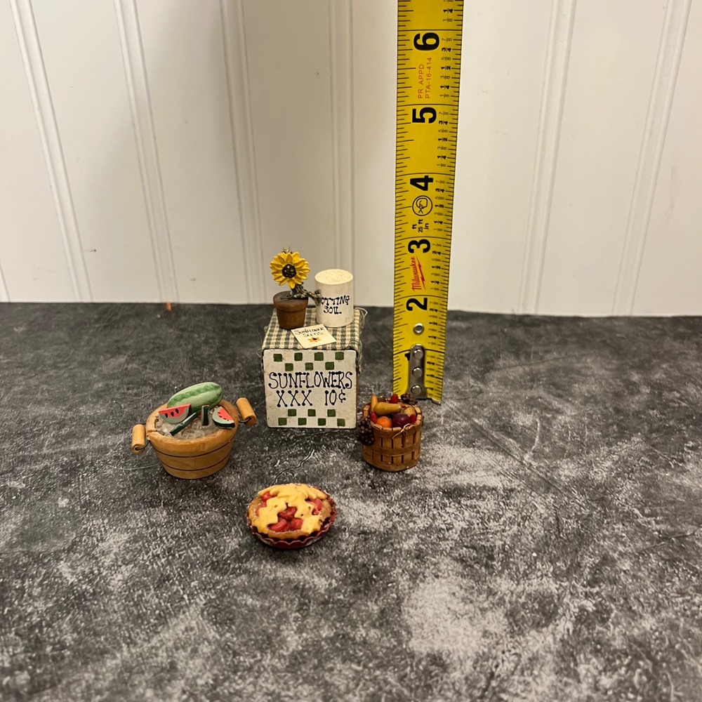 Vintage Trinket Miniature Lot | Sunflower | Farmhouse Cottage - Picture 4 of 4